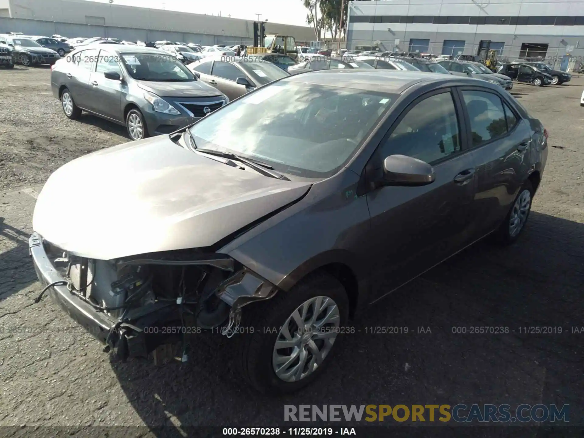 2 Photograph of a damaged car 5YFBURHE7KP944839 TOYOTA COROLLA 2019