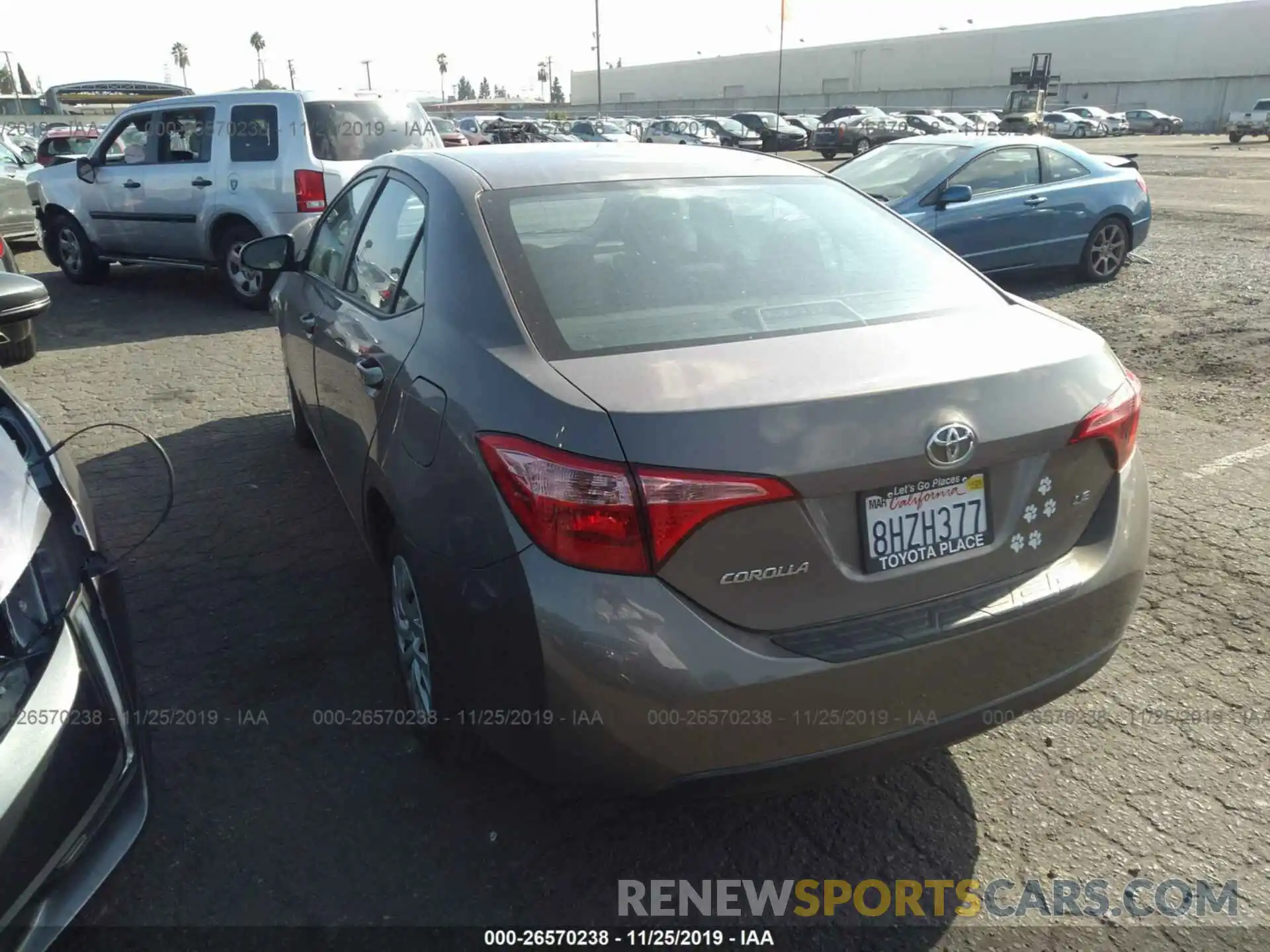 3 Photograph of a damaged car 5YFBURHE7KP944839 TOYOTA COROLLA 2019