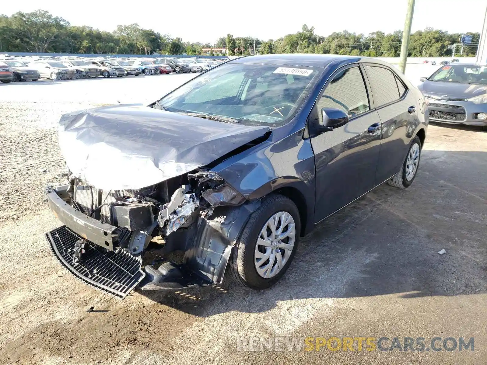 2 Photograph of a damaged car 5YFBURHE7KP945148 TOYOTA COROLLA 2019