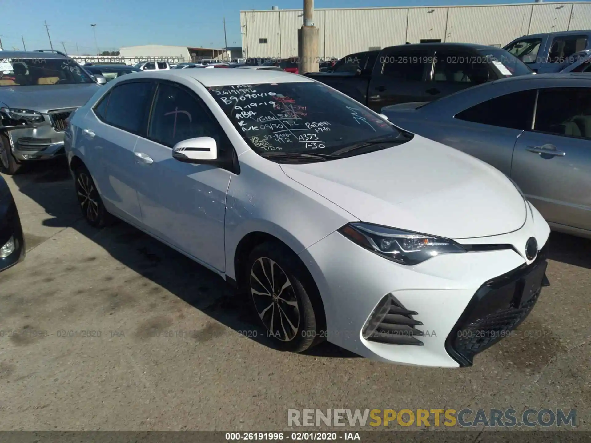 1 Photograph of a damaged car 5YFBURHE7KP945165 TOYOTA COROLLA 2019