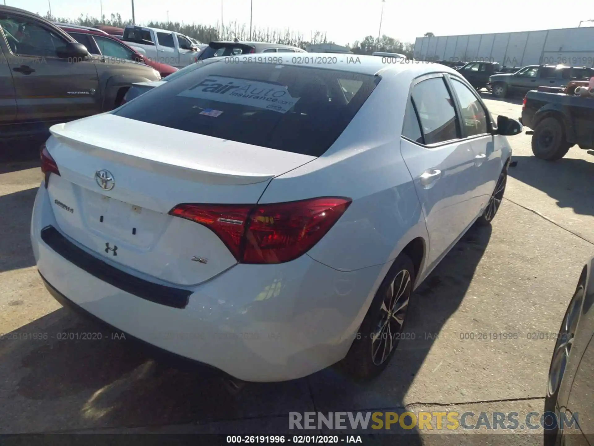 4 Photograph of a damaged car 5YFBURHE7KP945165 TOYOTA COROLLA 2019