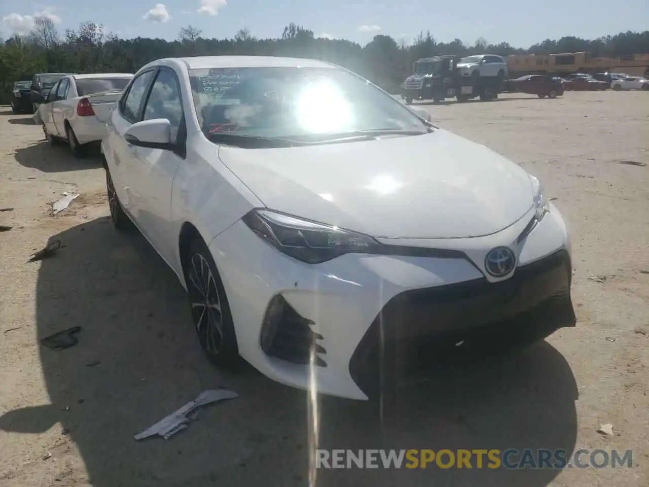 1 Photograph of a damaged car 5YFBURHE7KP945196 TOYOTA COROLLA 2019