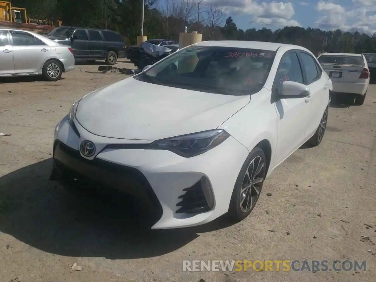 2 Photograph of a damaged car 5YFBURHE7KP945196 TOYOTA COROLLA 2019