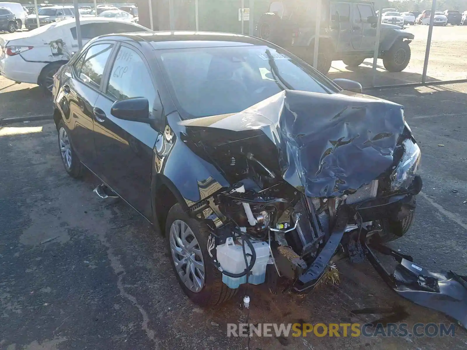 1 Photograph of a damaged car 5YFBURHE7KP945330 TOYOTA COROLLA 2019