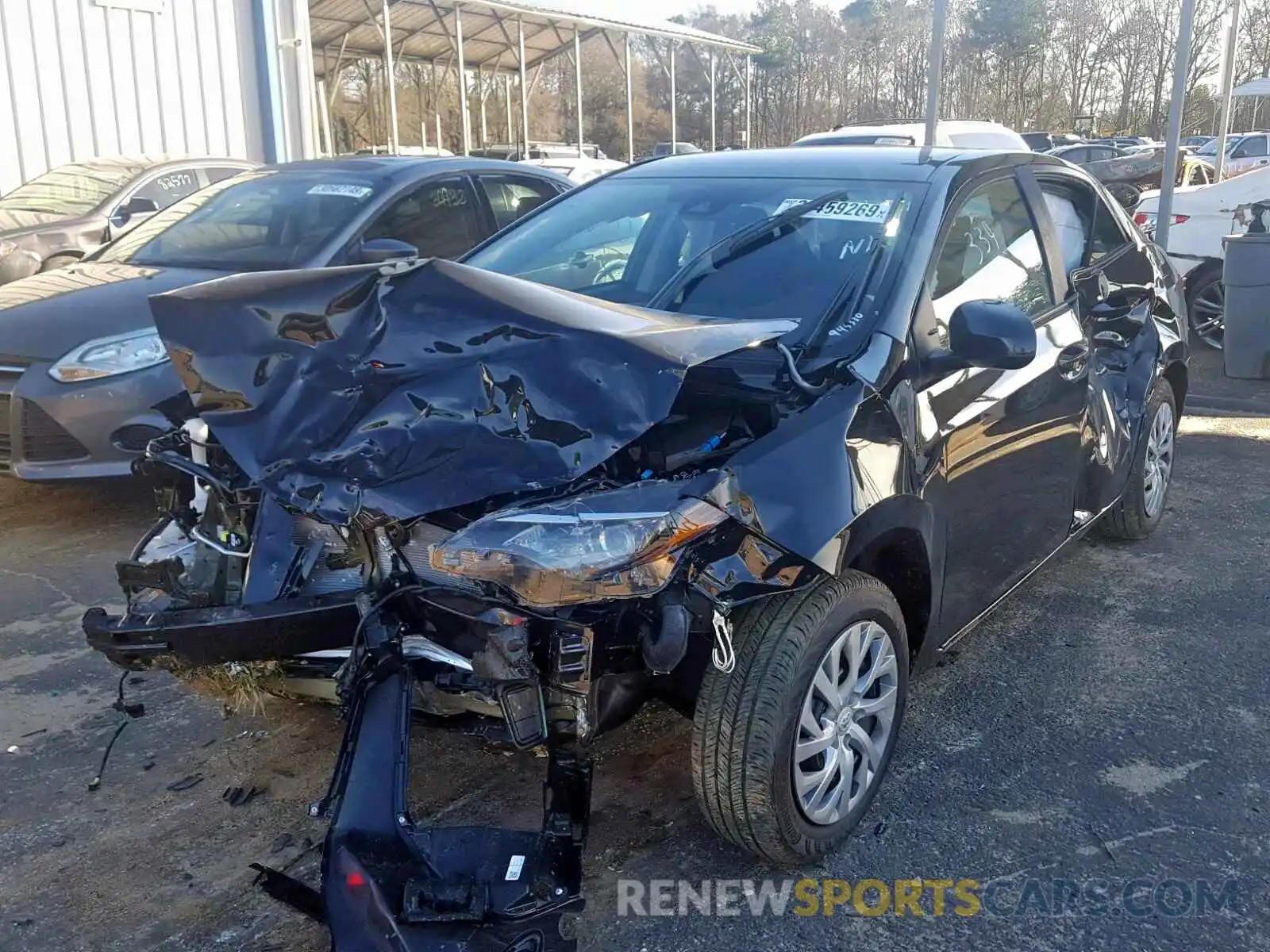 2 Photograph of a damaged car 5YFBURHE7KP945330 TOYOTA COROLLA 2019