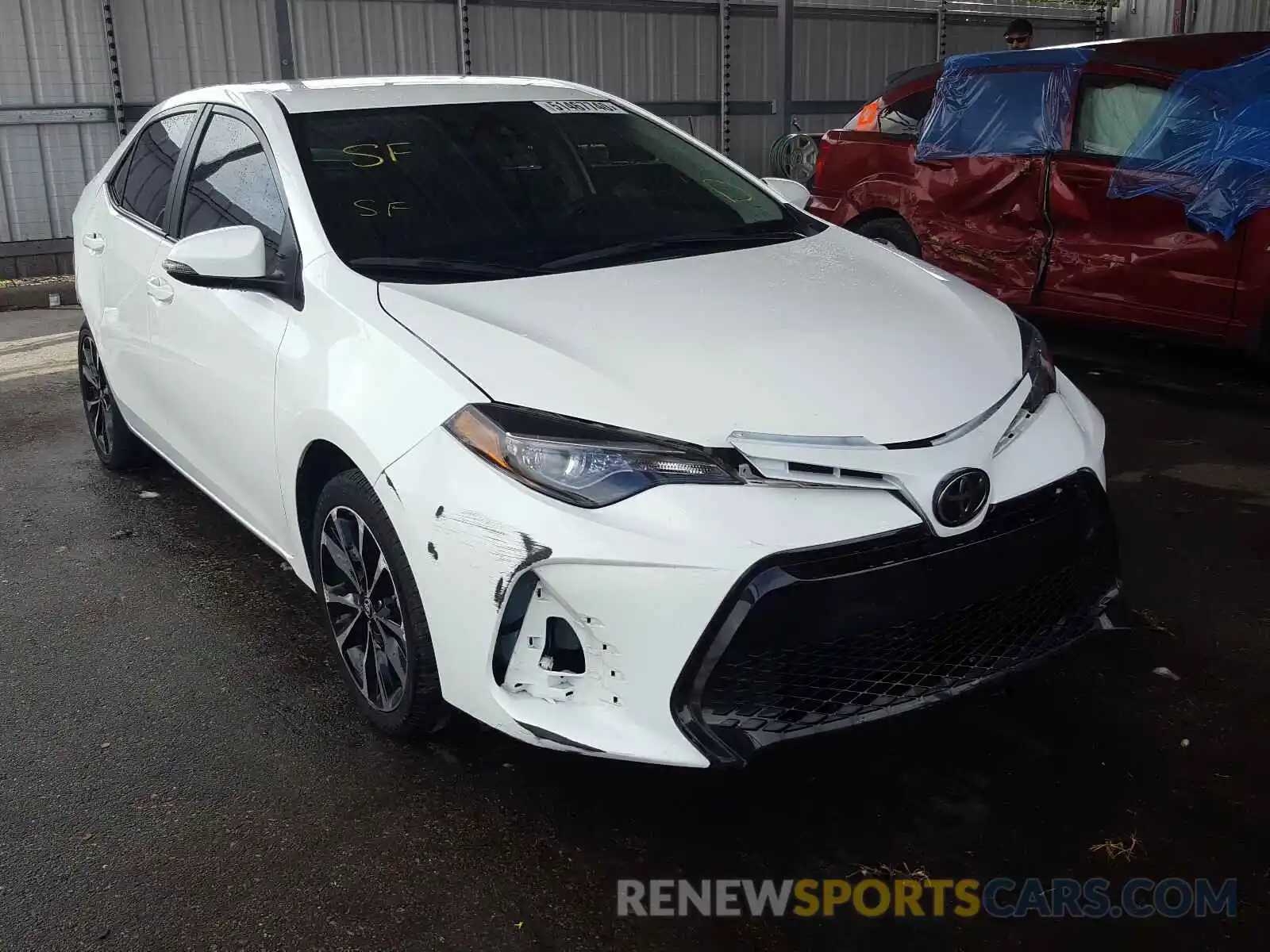 1 Photograph of a damaged car 5YFBURHE7KP945554 TOYOTA COROLLA 2019