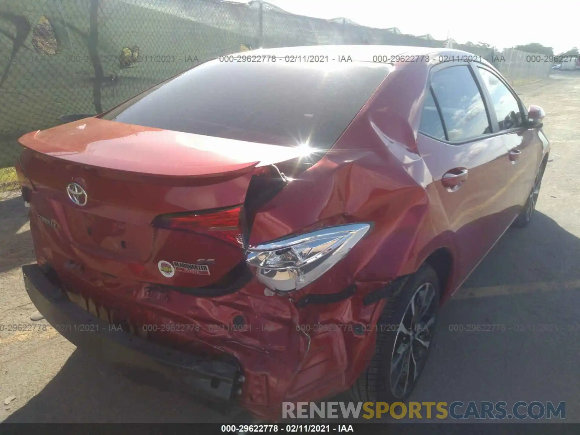 6 Photograph of a damaged car 5YFBURHE7KP945585 TOYOTA COROLLA 2019