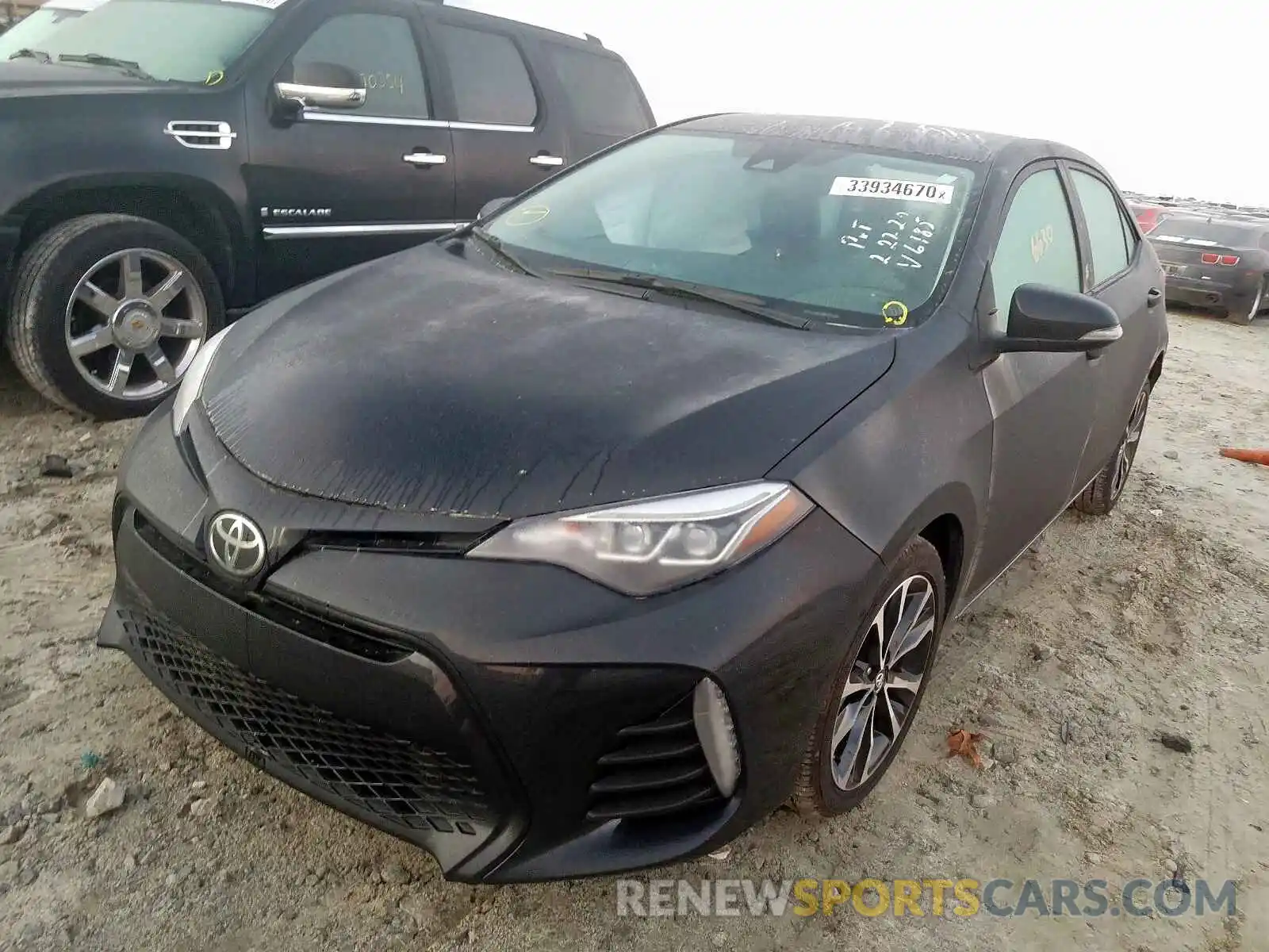 2 Photograph of a damaged car 5YFBURHE7KP946185 TOYOTA COROLLA 2019