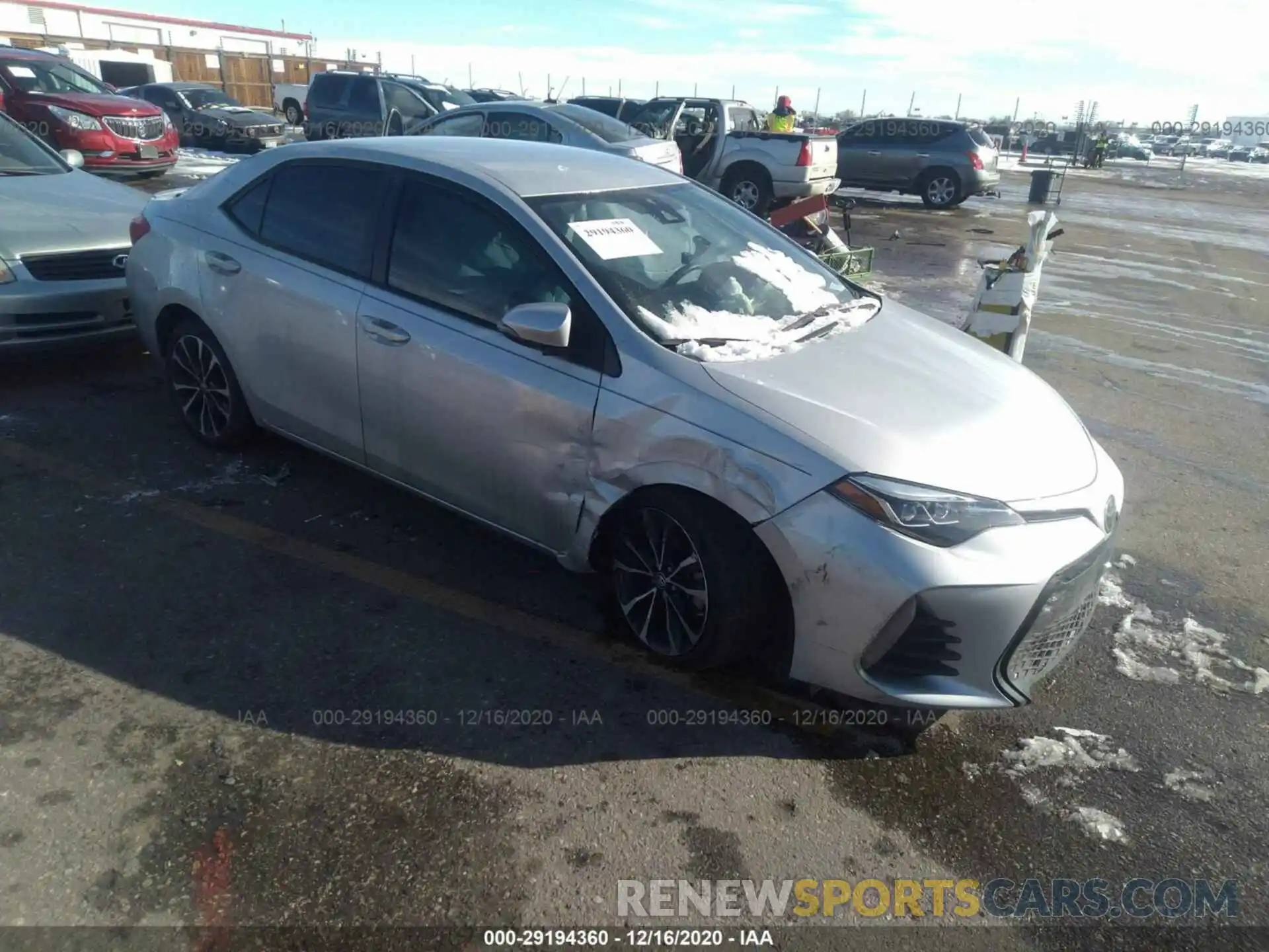 1 Photograph of a damaged car 5YFBURHE7KP946266 TOYOTA COROLLA 2019