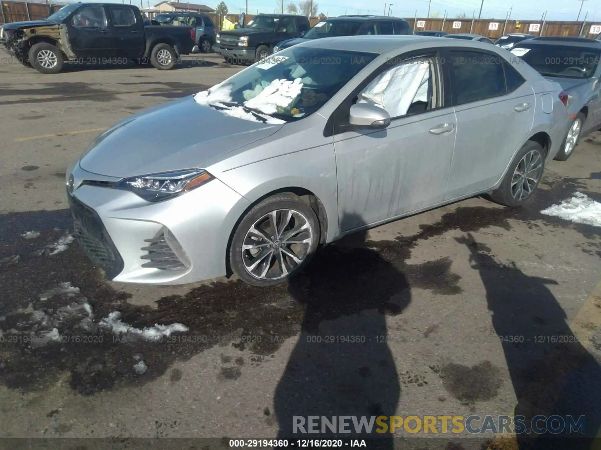 2 Photograph of a damaged car 5YFBURHE7KP946266 TOYOTA COROLLA 2019