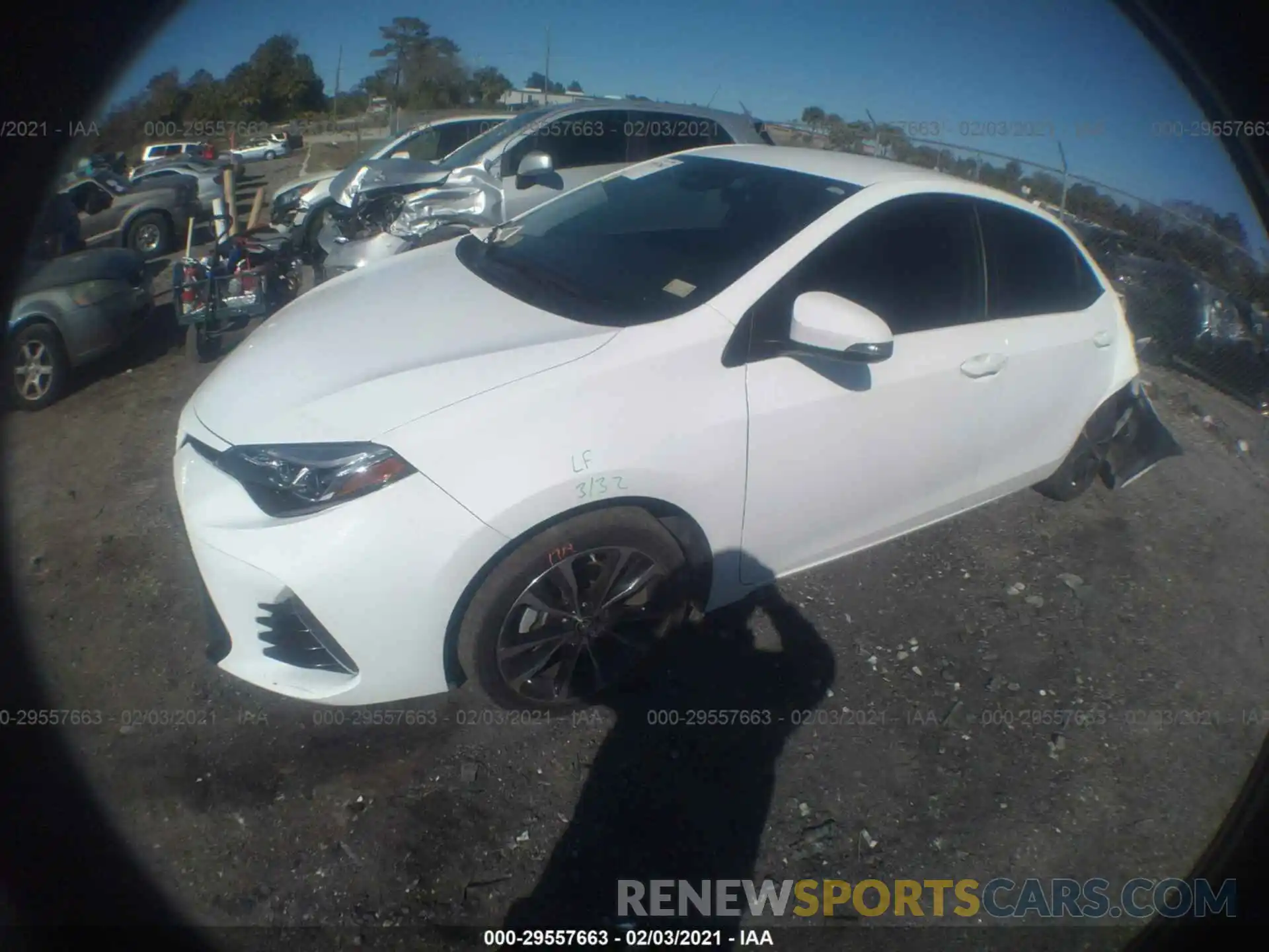 2 Photograph of a damaged car 5YFBURHE7KP946333 TOYOTA COROLLA 2019