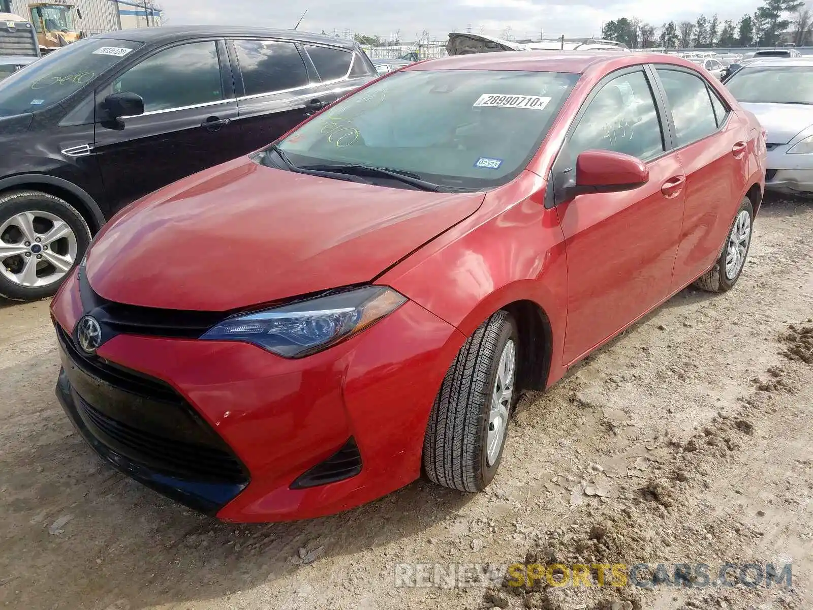 2 Photograph of a damaged car 5YFBURHE7KP946574 TOYOTA COROLLA 2019