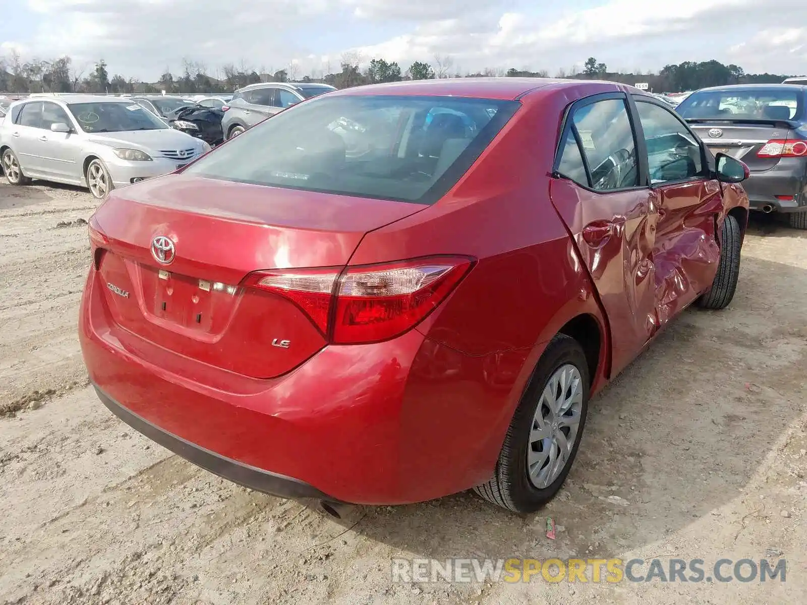 4 Photograph of a damaged car 5YFBURHE7KP946574 TOYOTA COROLLA 2019