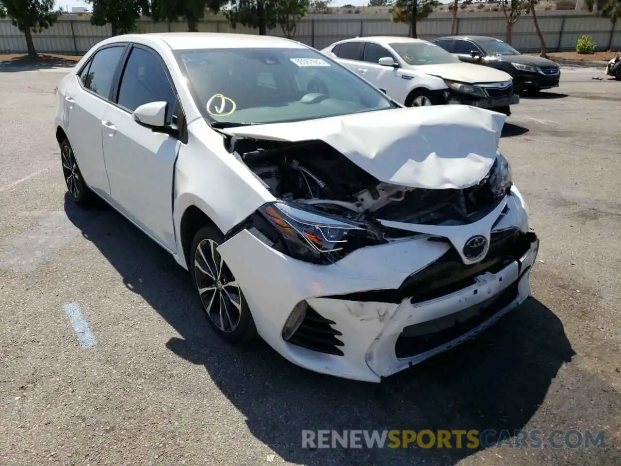 1 Photograph of a damaged car 5YFBURHE7KP946638 TOYOTA COROLLA 2019