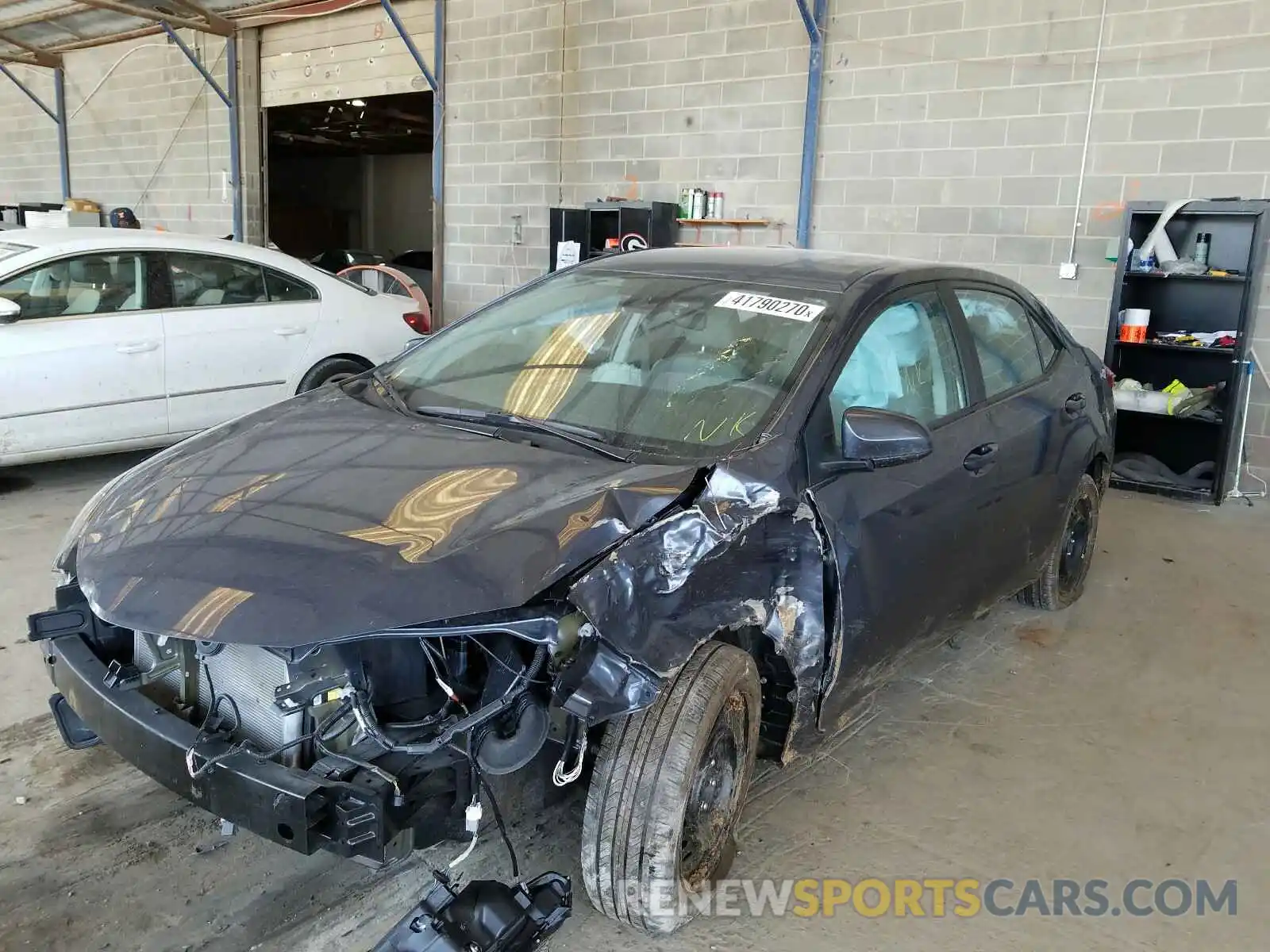 2 Photograph of a damaged car 5YFBURHE7KP947482 TOYOTA COROLLA 2019