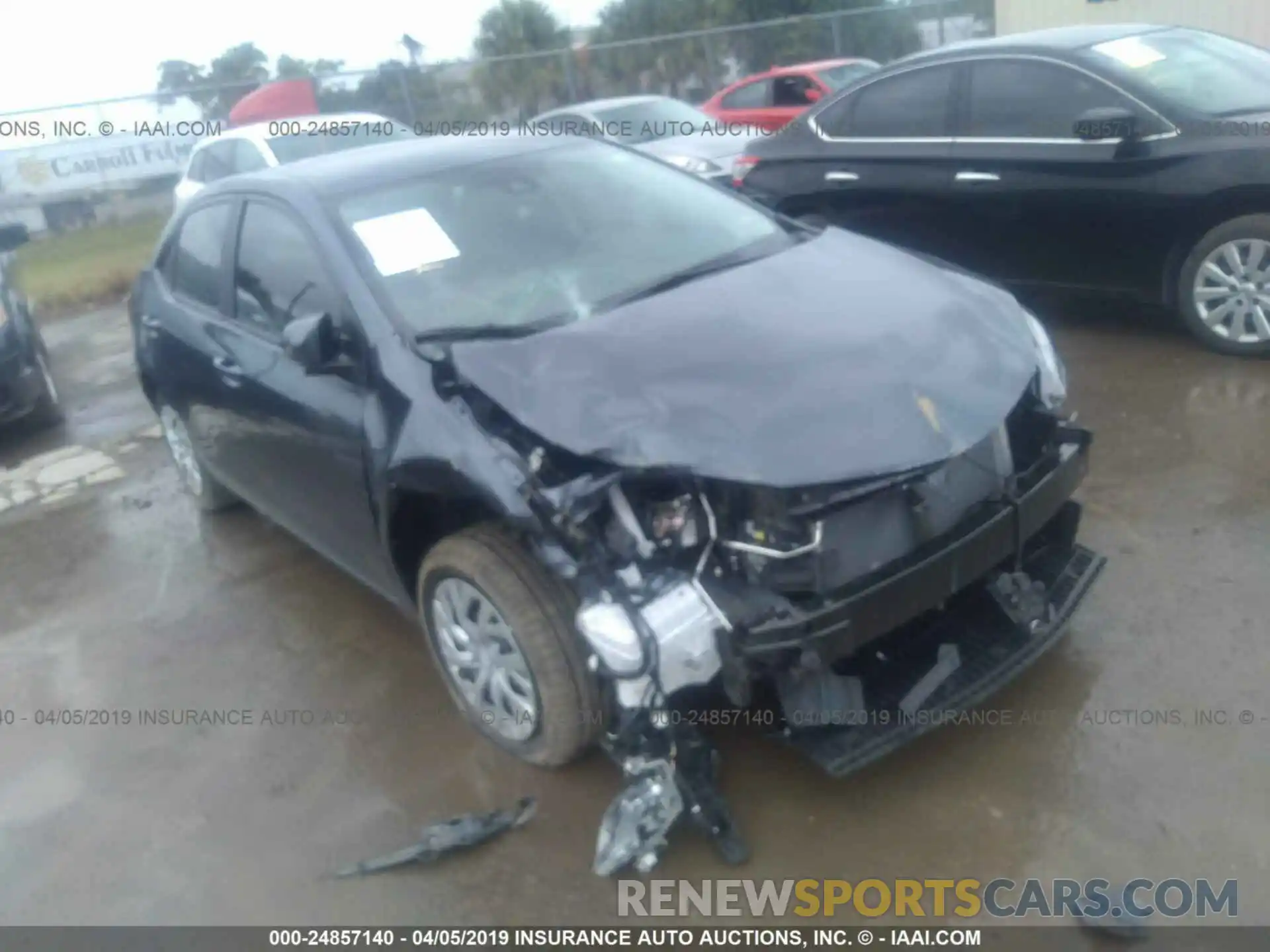 1 Photograph of a damaged car 5YFBURHE7KP948020 TOYOTA COROLLA 2019