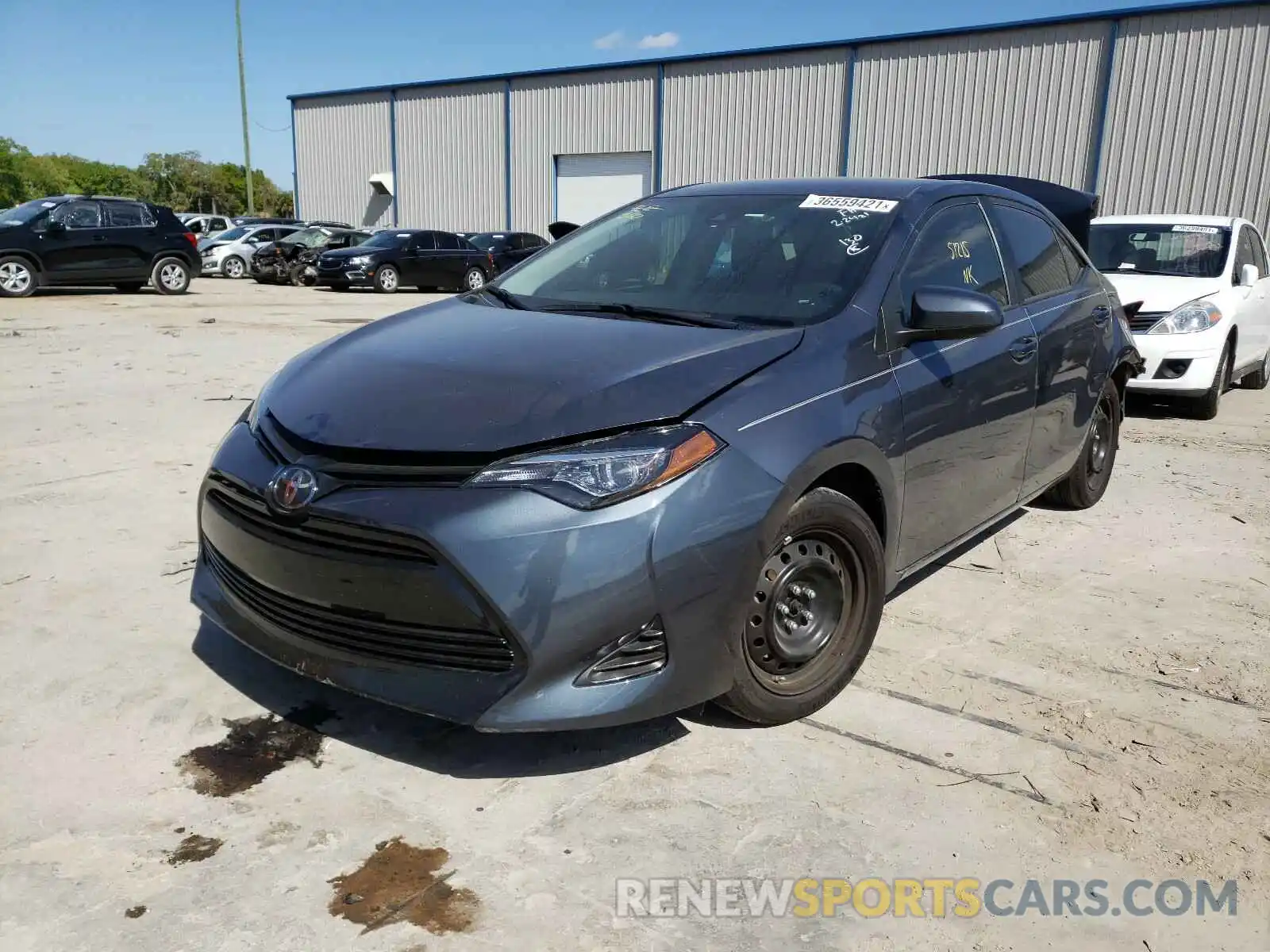 2 Photograph of a damaged car 5YFBURHE7KP948101 TOYOTA COROLLA 2019