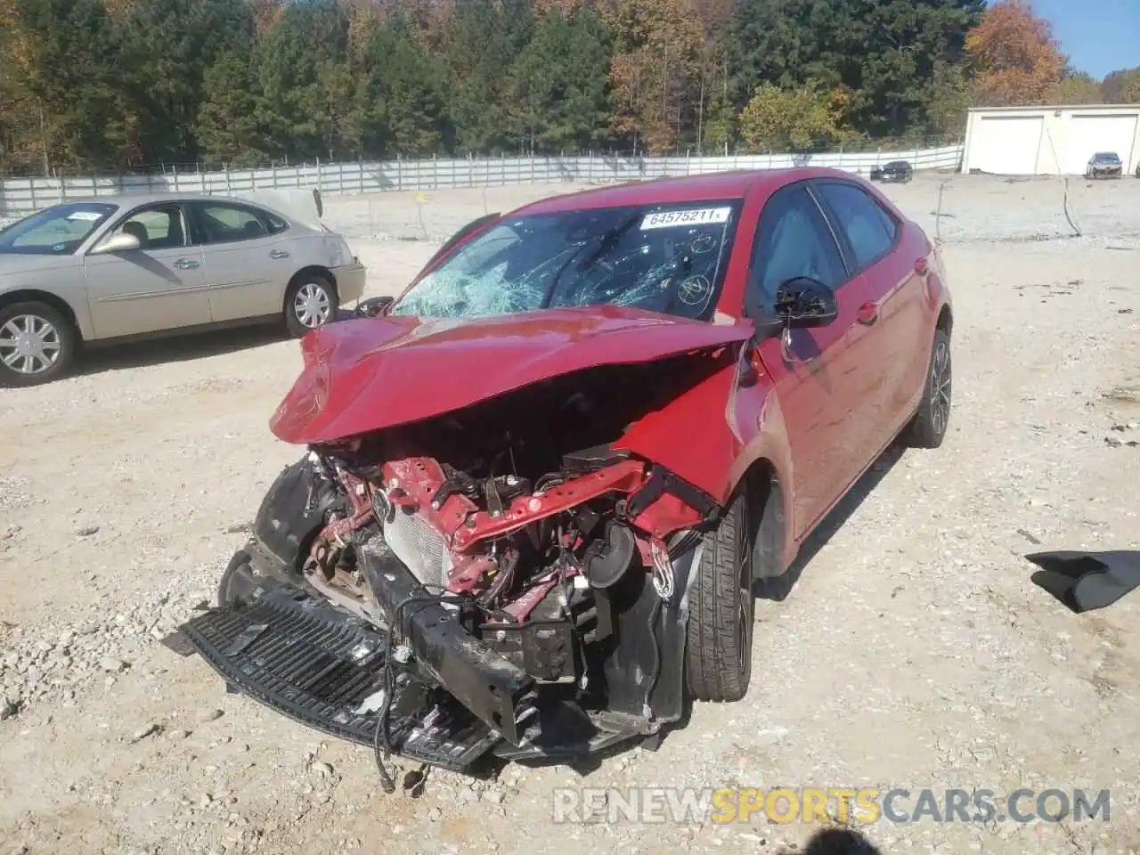 2 Photograph of a damaged car 5YFBURHE8KP856222 TOYOTA COROLLA 2019