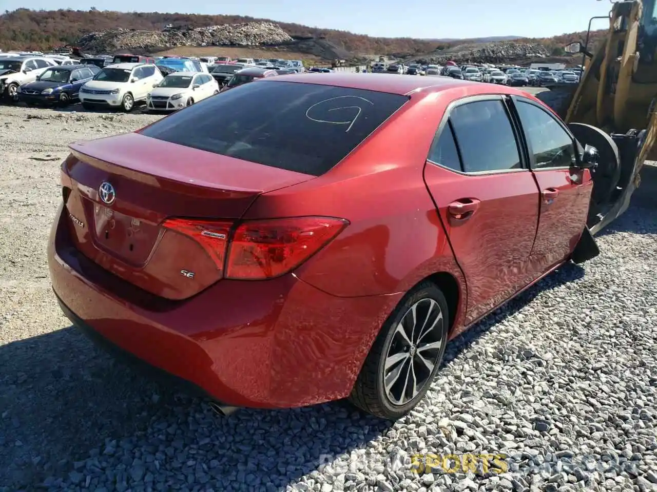 4 Photograph of a damaged car 5YFBURHE8KP856222 TOYOTA COROLLA 2019