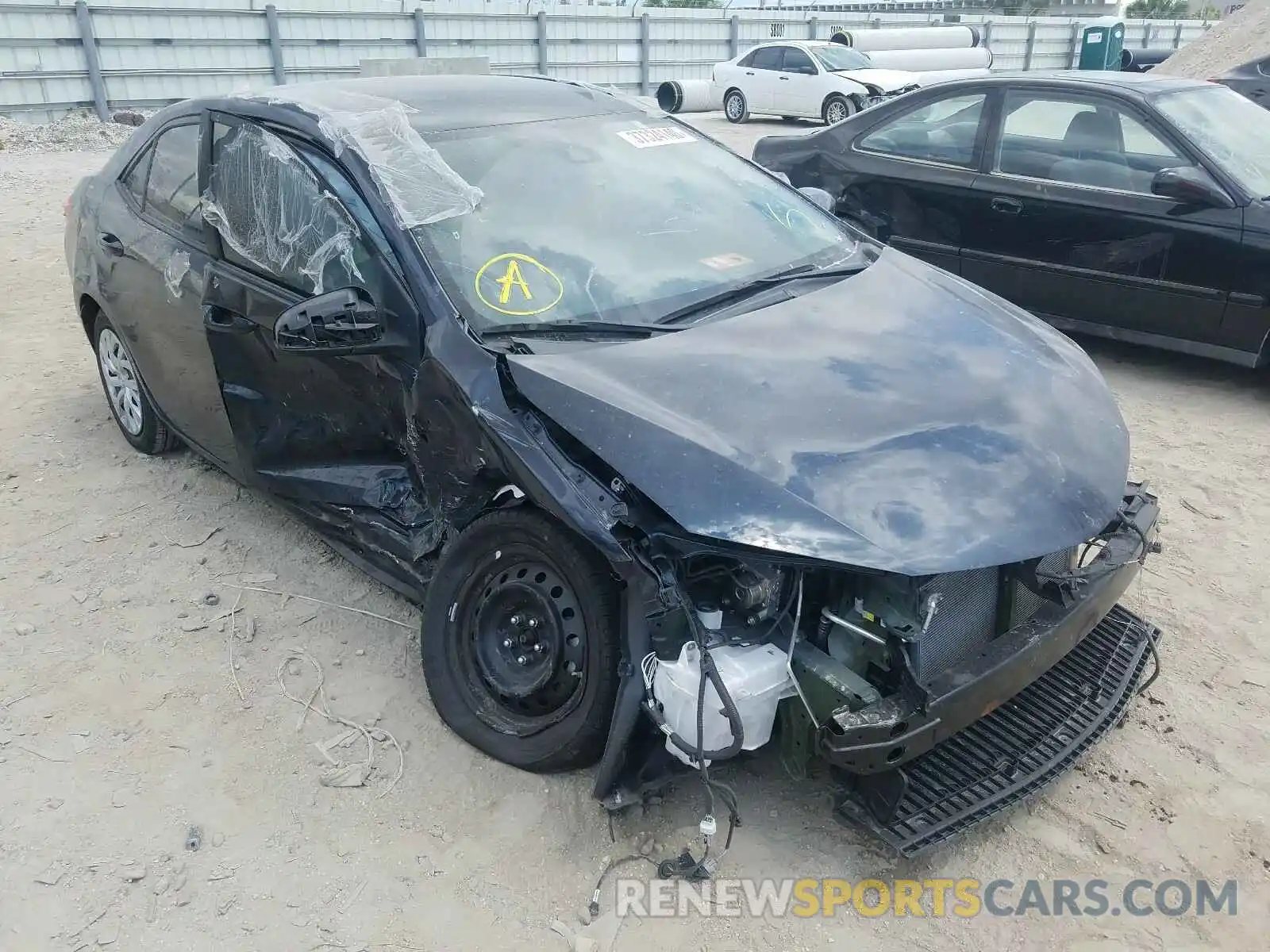 1 Photograph of a damaged car 5YFBURHE8KP857905 TOYOTA COROLLA 2019