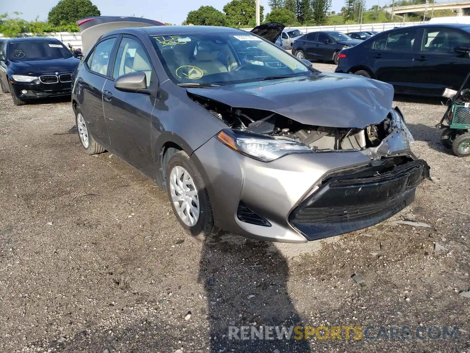 1 Photograph of a damaged car 5YFBURHE8KP858049 TOYOTA COROLLA 2019