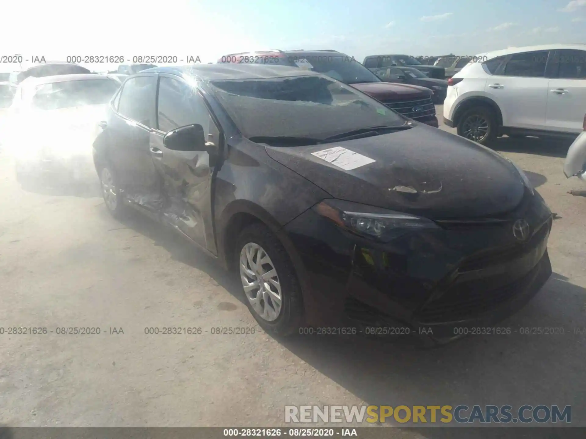 1 Photograph of a damaged car 5YFBURHE8KP858228 TOYOTA COROLLA 2019