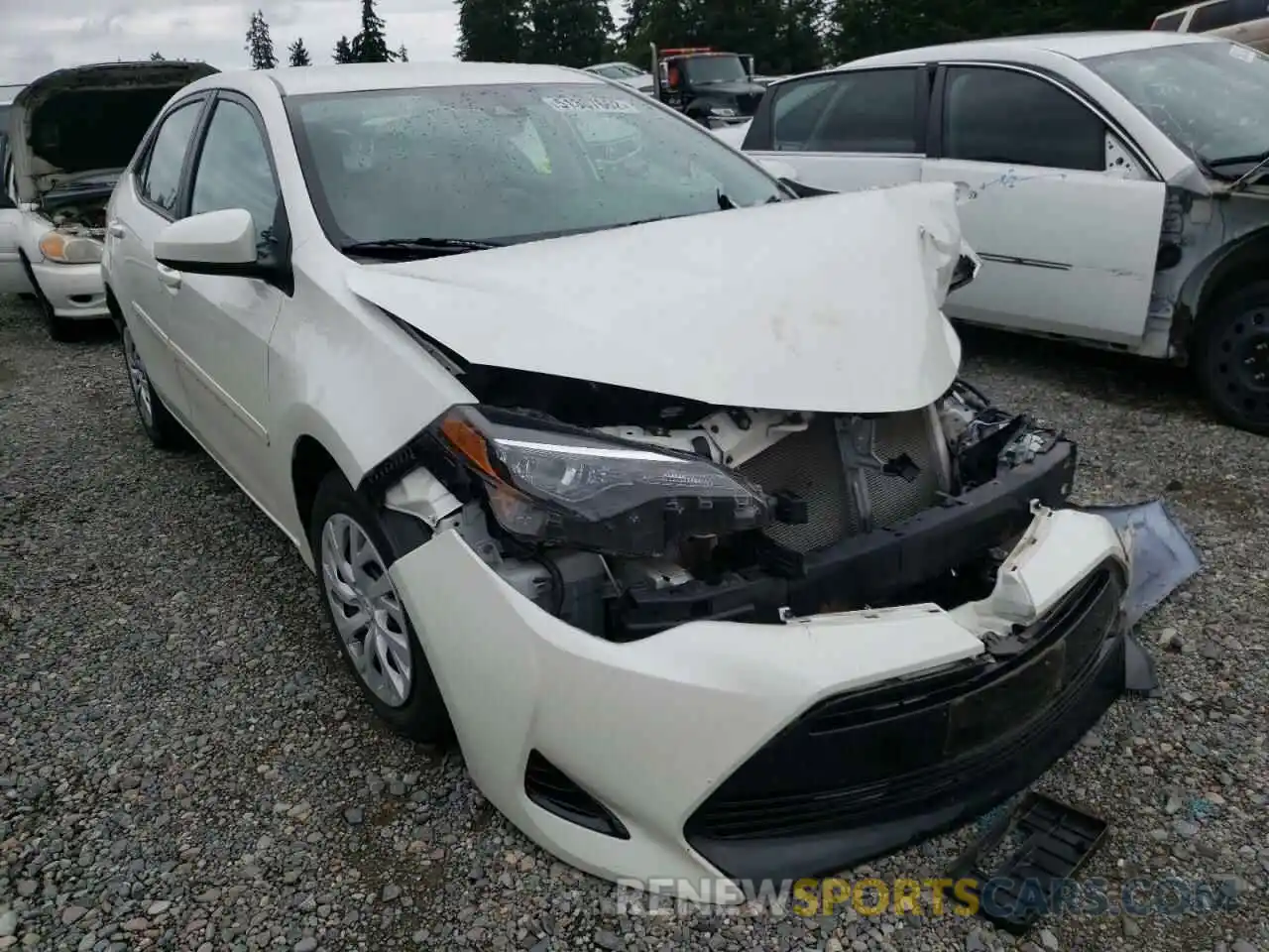 1 Photograph of a damaged car 5YFBURHE8KP858245 TOYOTA COROLLA 2019