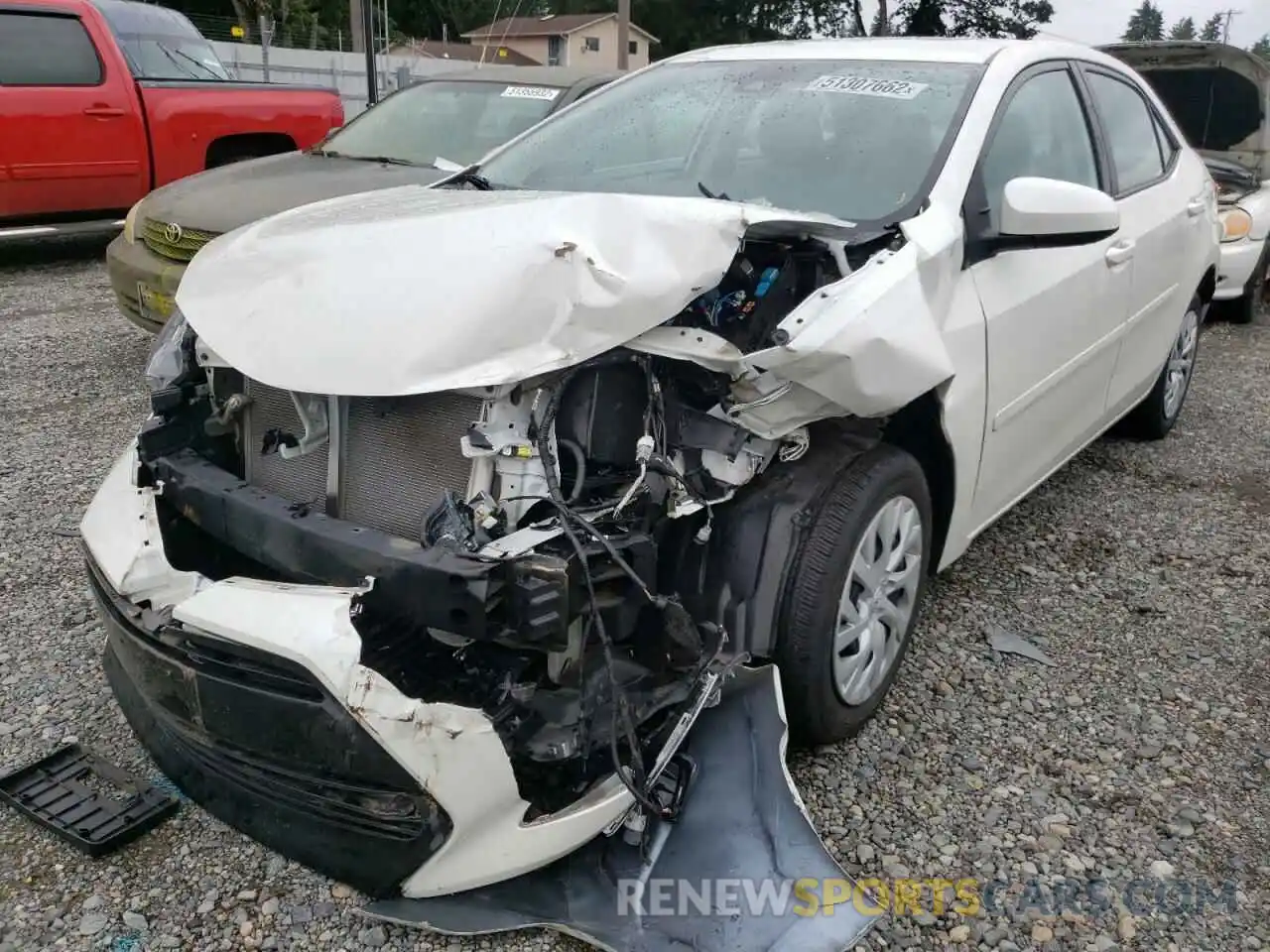 2 Photograph of a damaged car 5YFBURHE8KP858245 TOYOTA COROLLA 2019