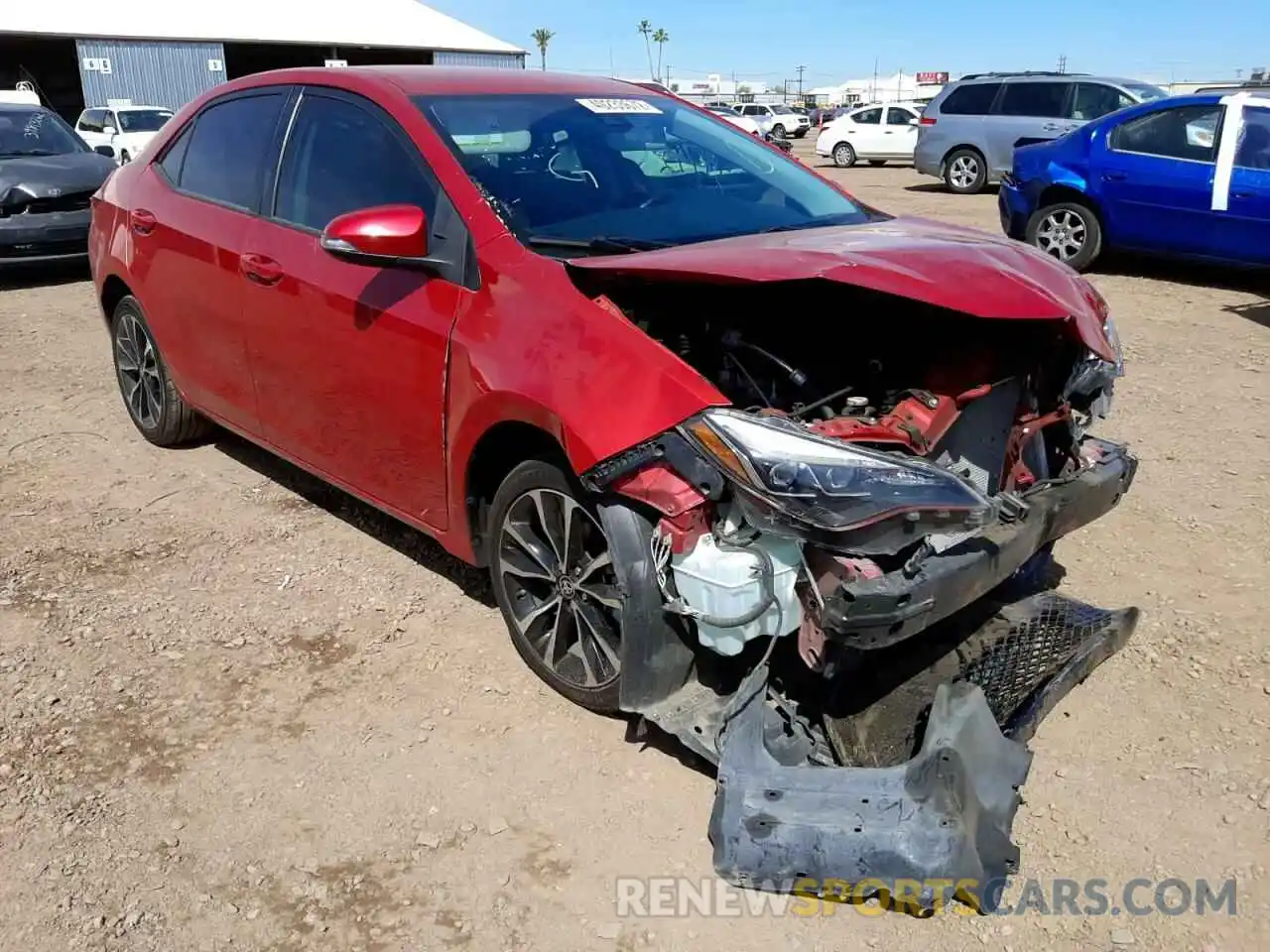 1 Photograph of a damaged car 5YFBURHE8KP858276 TOYOTA COROLLA 2019