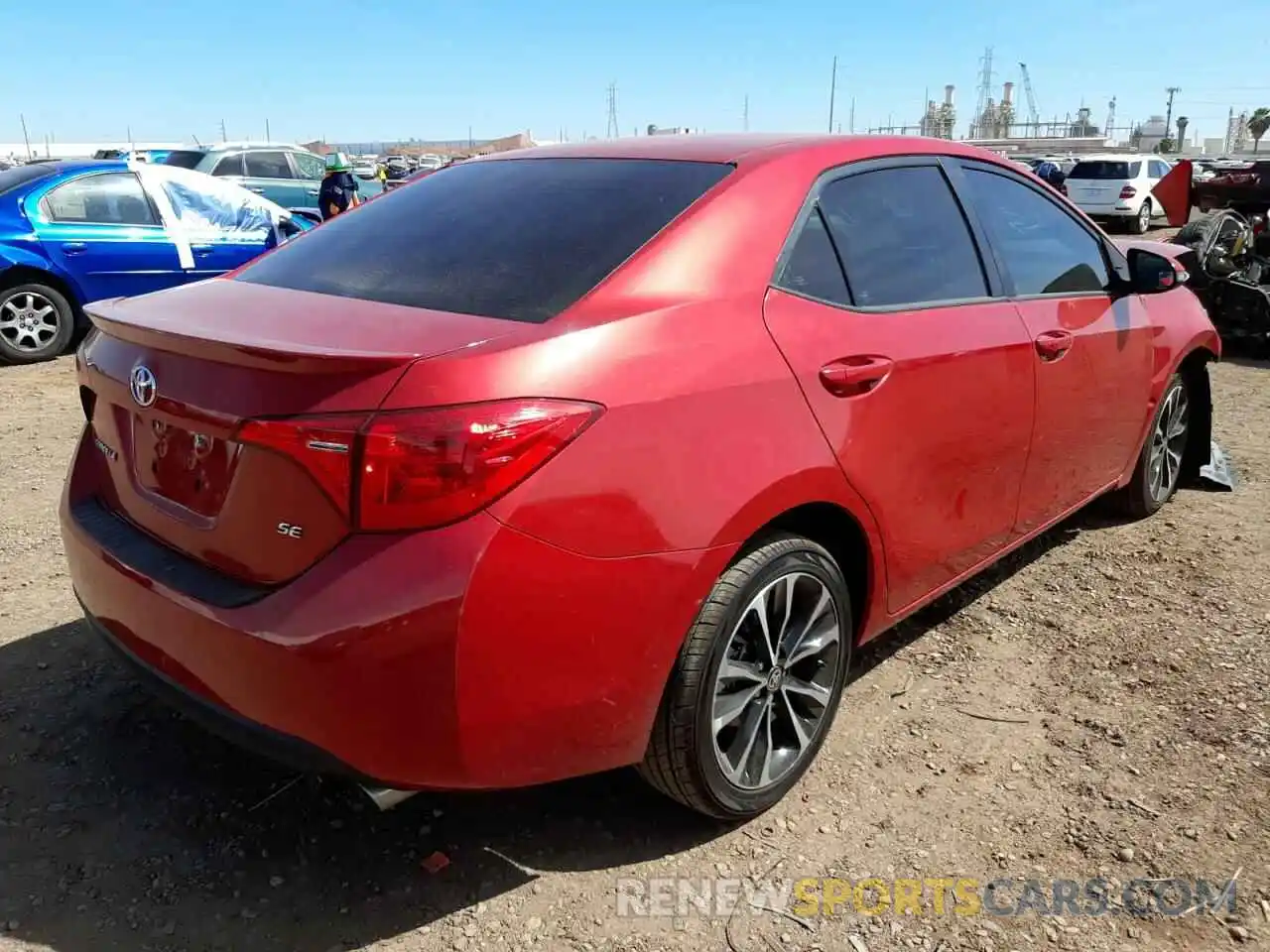 4 Photograph of a damaged car 5YFBURHE8KP858276 TOYOTA COROLLA 2019