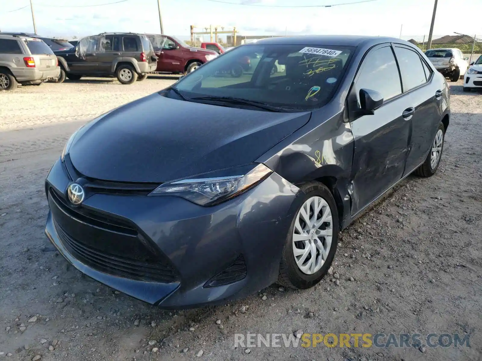 2 Photograph of a damaged car 5YFBURHE8KP858522 TOYOTA COROLLA 2019