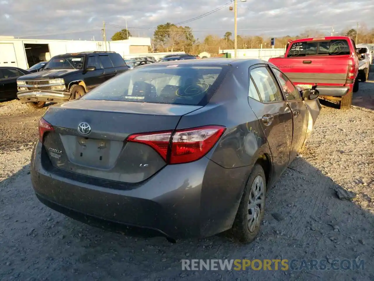 4 Photograph of a damaged car 5YFBURHE8KP858861 TOYOTA COROLLA 2019