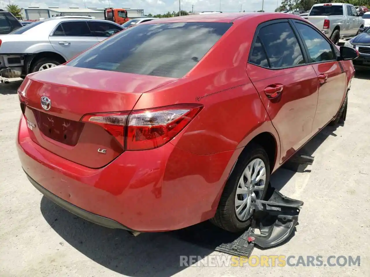 4 Photograph of a damaged car 5YFBURHE8KP859900 TOYOTA COROLLA 2019