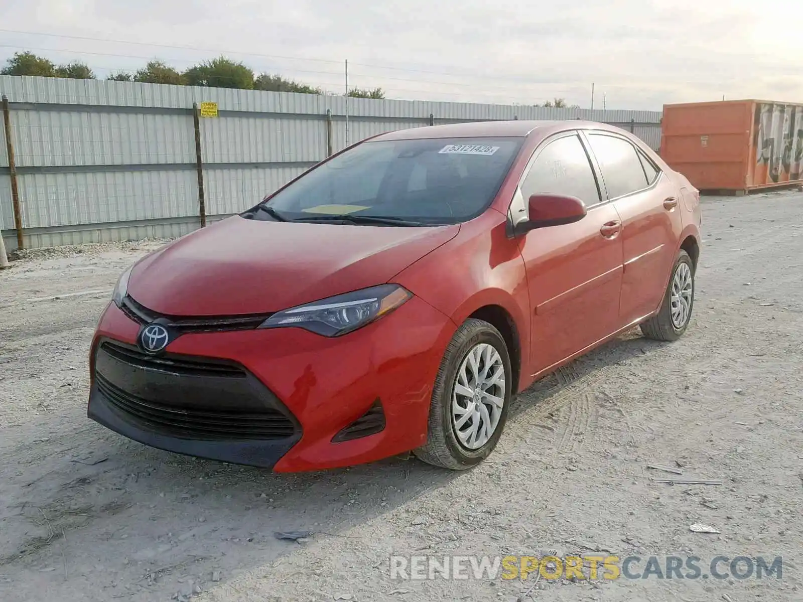 2 Photograph of a damaged car 5YFBURHE8KP859993 TOYOTA COROLLA 2019