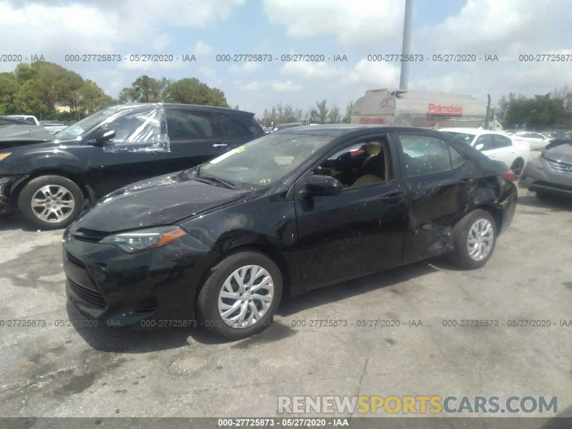 2 Photograph of a damaged car 5YFBURHE8KP860383 TOYOTA COROLLA 2019