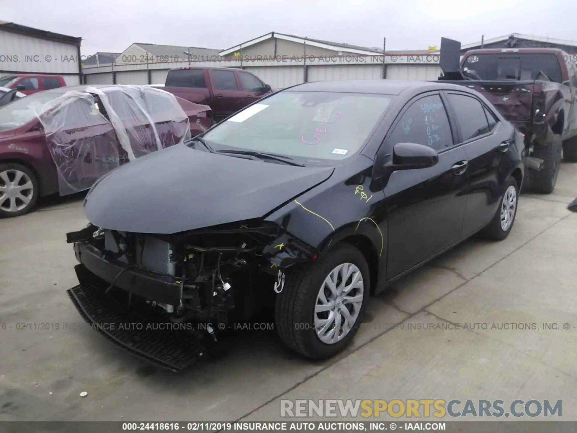 2 Photograph of a damaged car 5YFBURHE8KP860481 TOYOTA COROLLA 2019