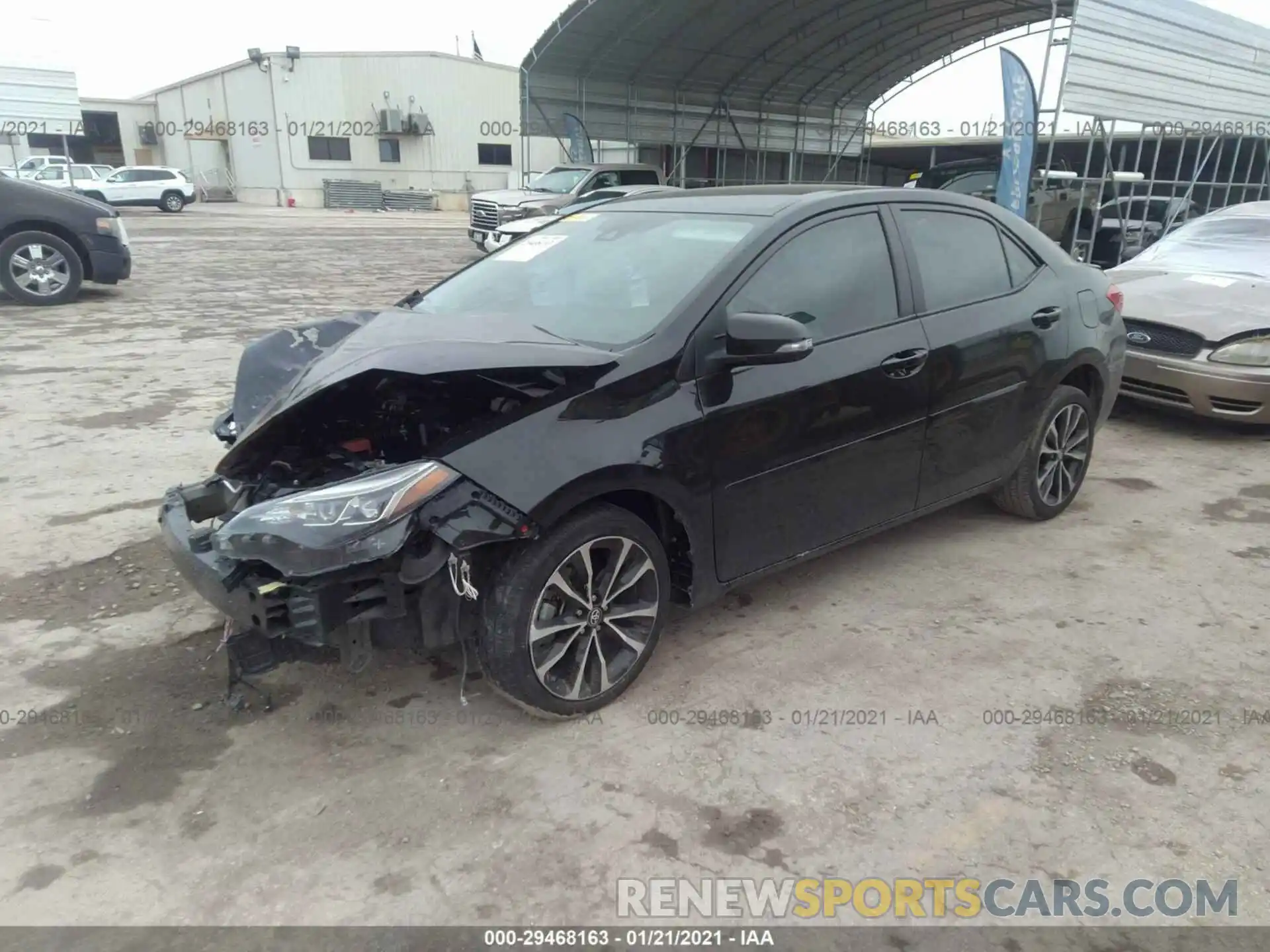 2 Photograph of a damaged car 5YFBURHE8KP860495 TOYOTA COROLLA 2019