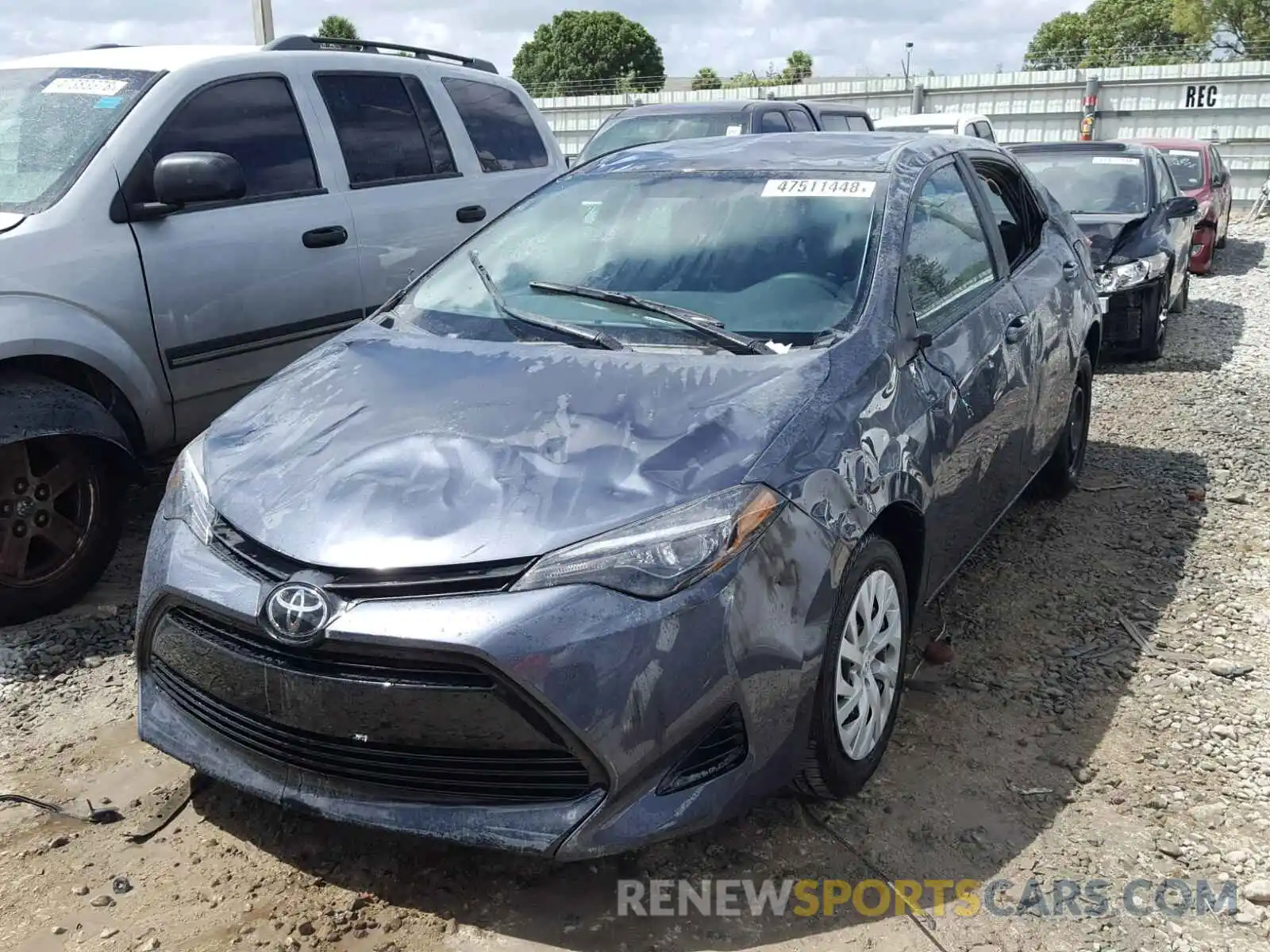 2 Photograph of a damaged car 5YFBURHE8KP860772 TOYOTA COROLLA 2019