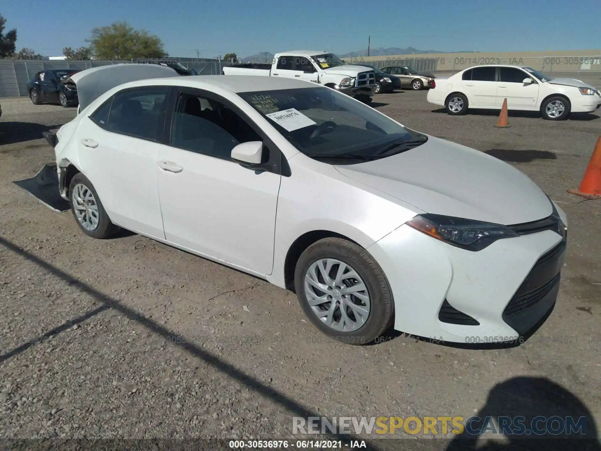 1 Photograph of a damaged car 5YFBURHE8KP861114 TOYOTA COROLLA 2019