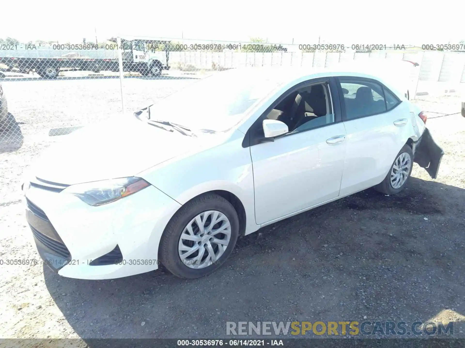 2 Photograph of a damaged car 5YFBURHE8KP861114 TOYOTA COROLLA 2019