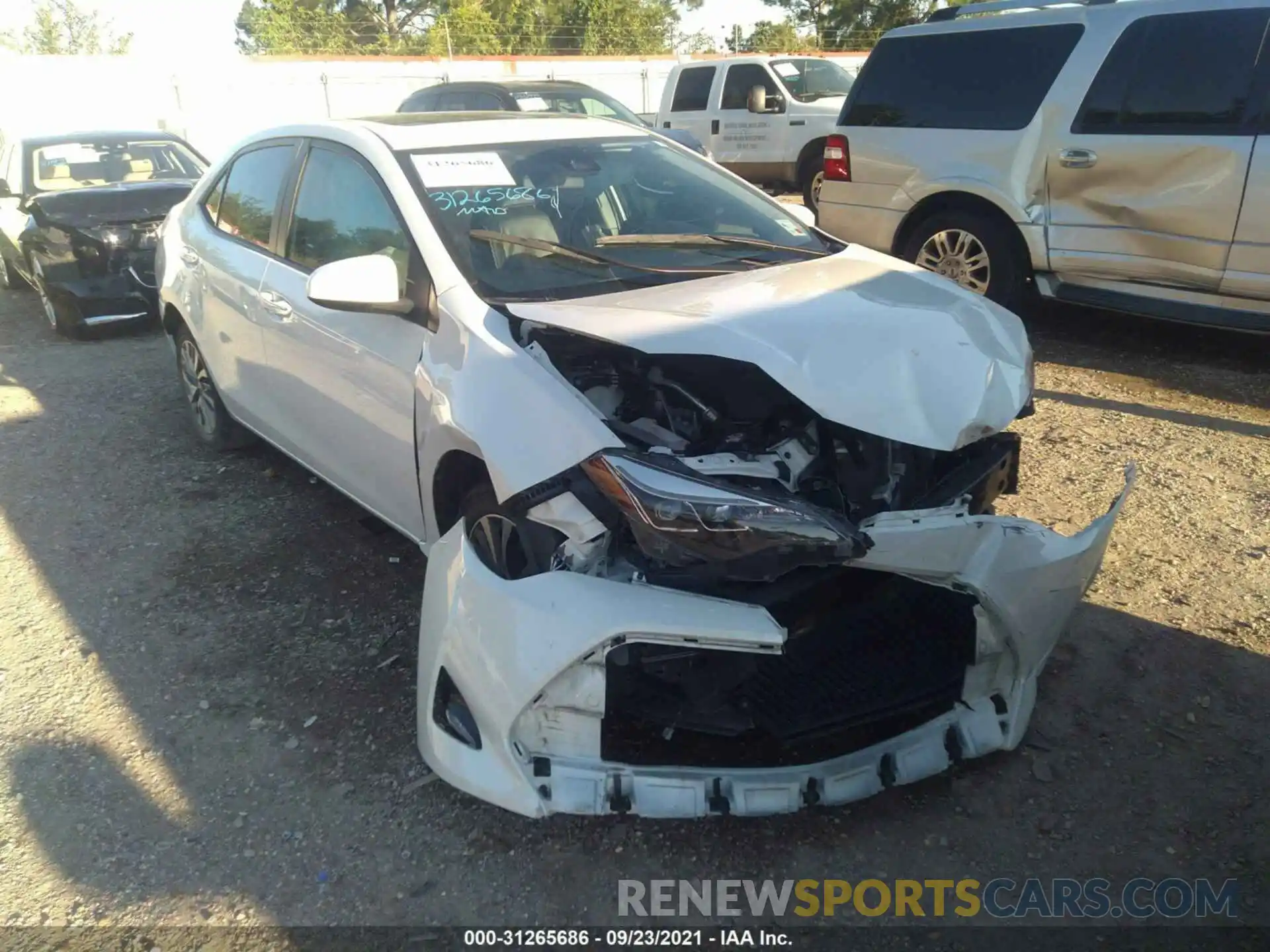 1 Photograph of a damaged car 5YFBURHE8KP861517 TOYOTA COROLLA 2019