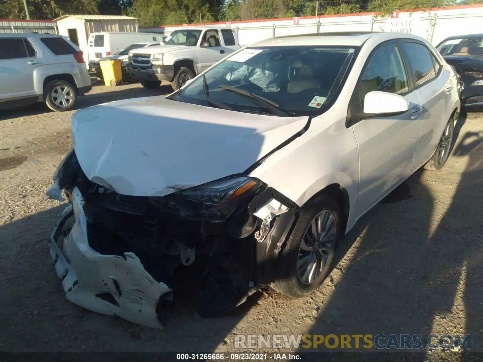 2 Photograph of a damaged car 5YFBURHE8KP861517 TOYOTA COROLLA 2019