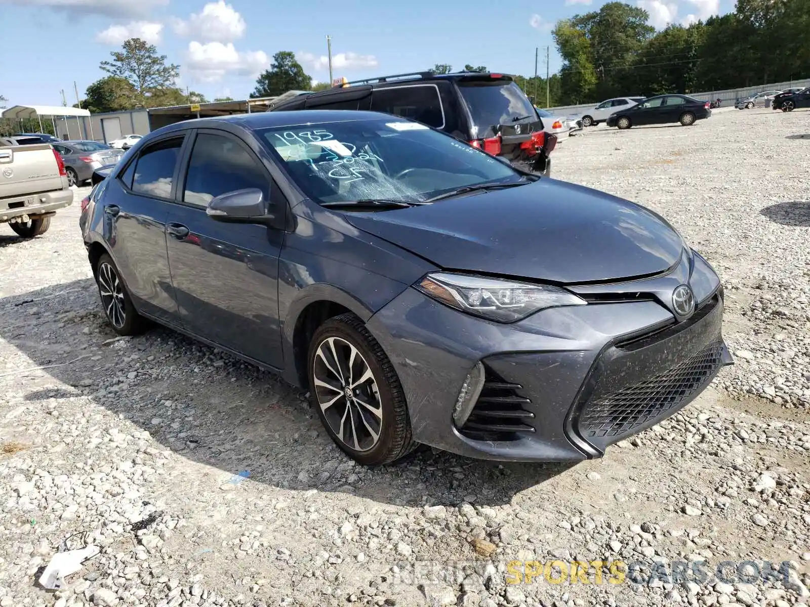 1 Photograph of a damaged car 5YFBURHE8KP861985 TOYOTA COROLLA 2019