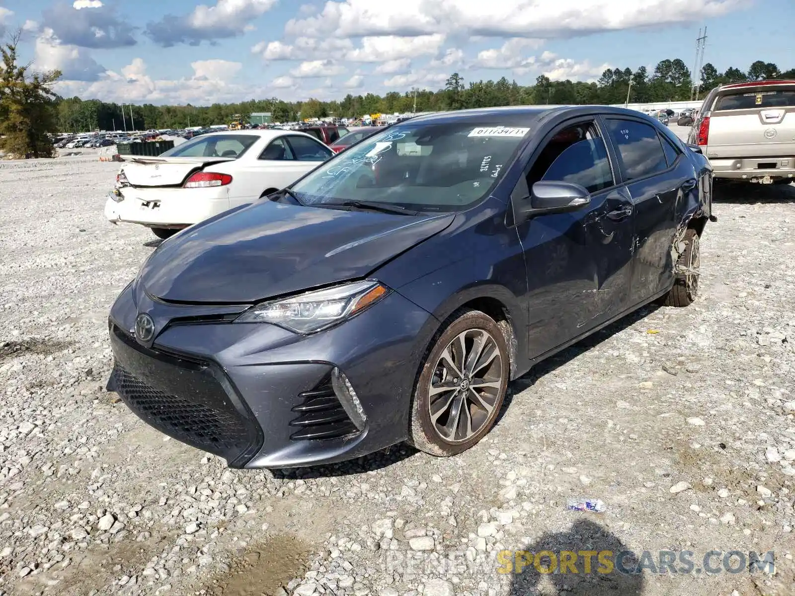 2 Photograph of a damaged car 5YFBURHE8KP861985 TOYOTA COROLLA 2019