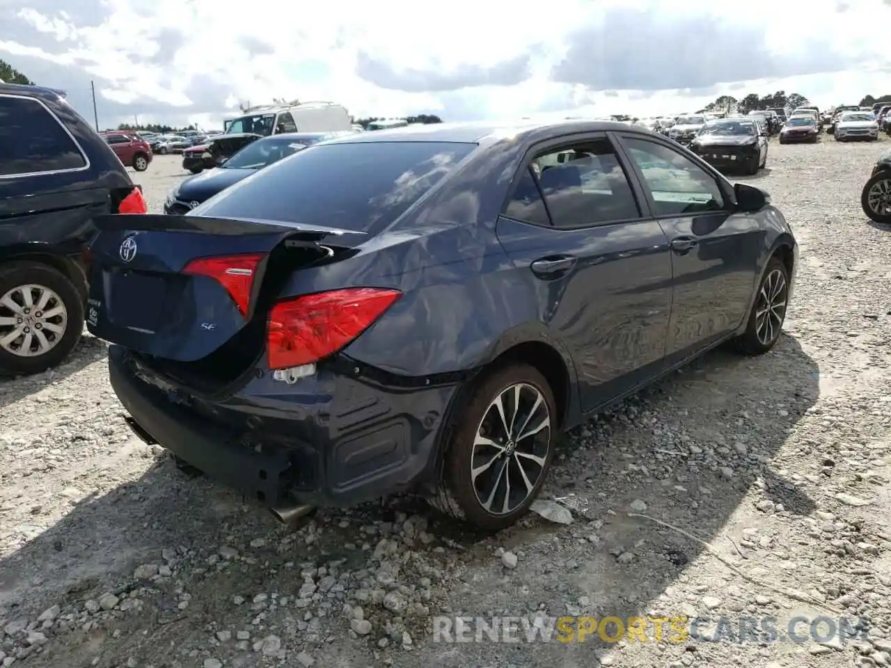 4 Photograph of a damaged car 5YFBURHE8KP861985 TOYOTA COROLLA 2019