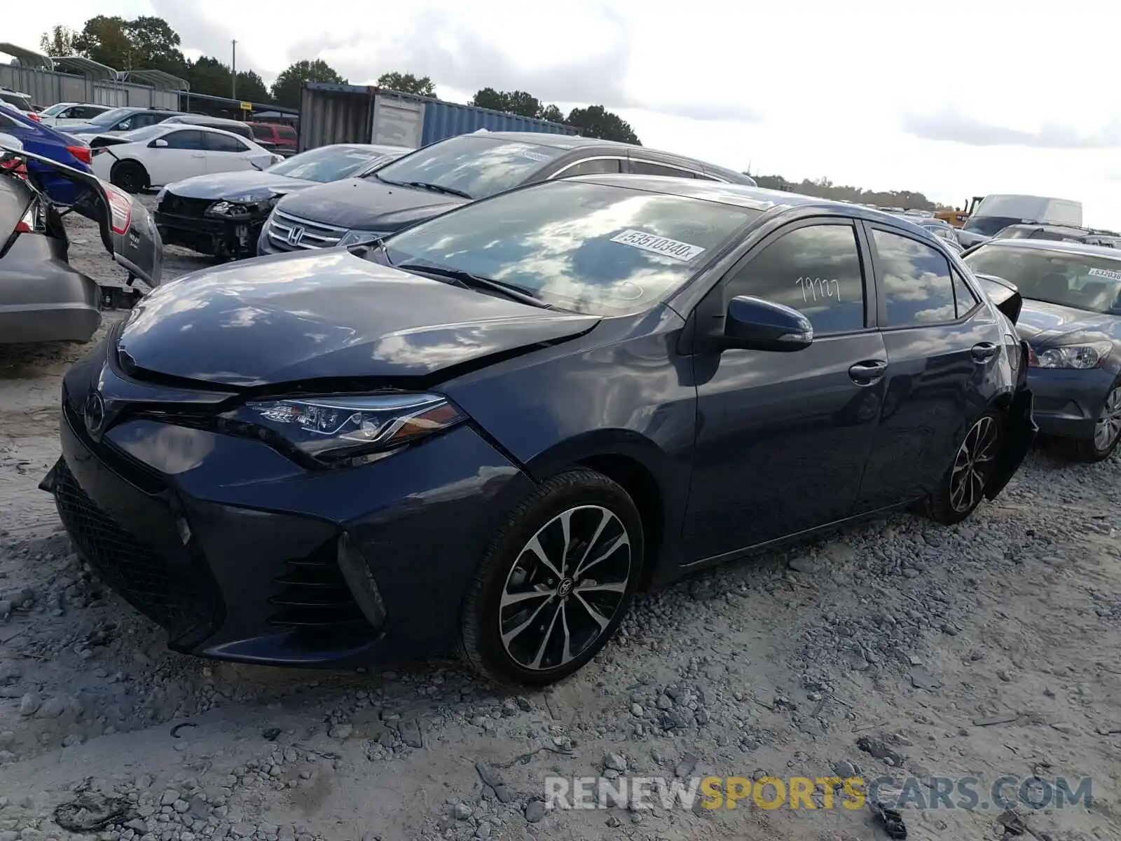 2 Photograph of a damaged car 5YFBURHE8KP862652 TOYOTA COROLLA 2019