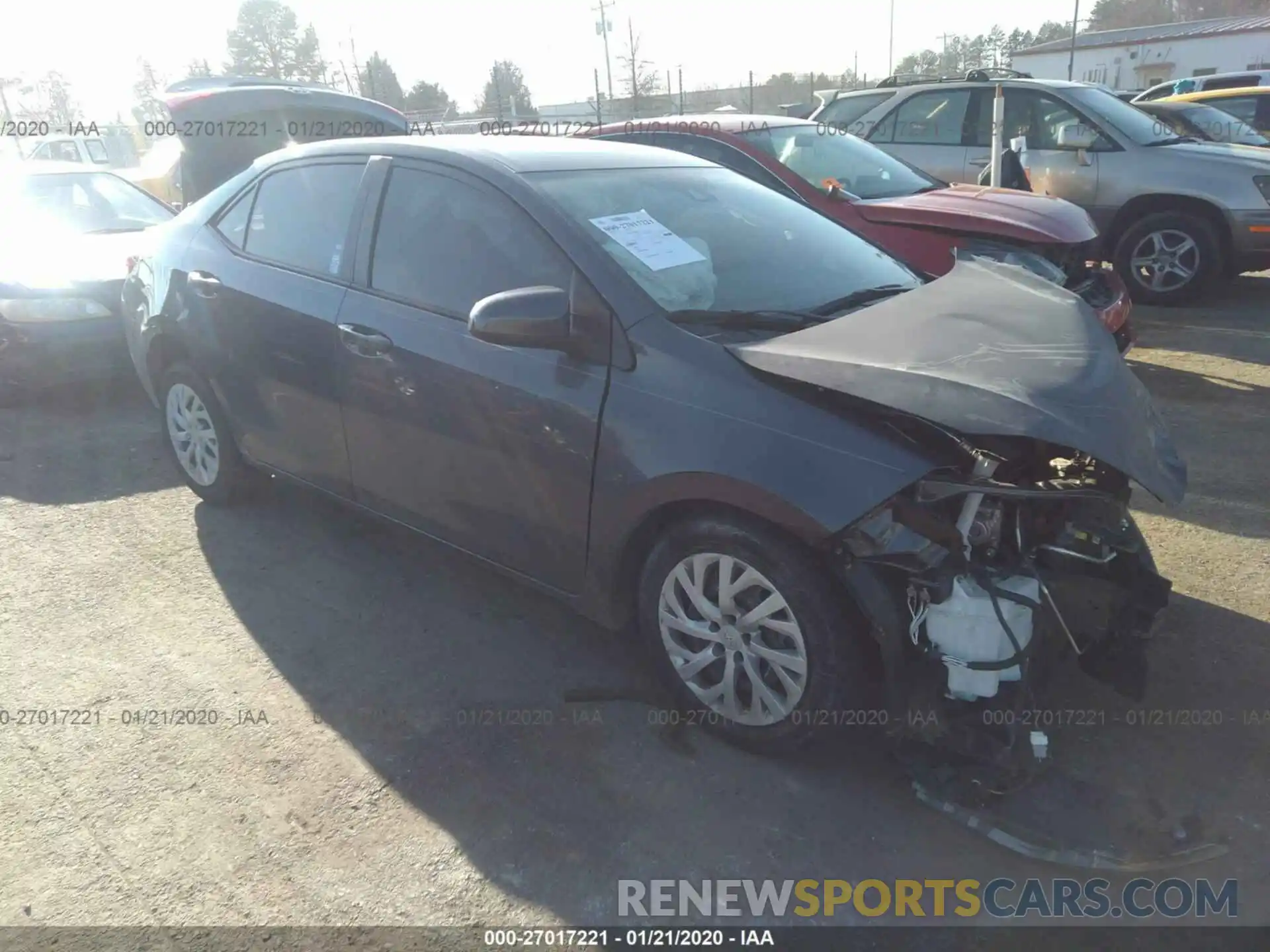 1 Photograph of a damaged car 5YFBURHE8KP862666 TOYOTA COROLLA 2019