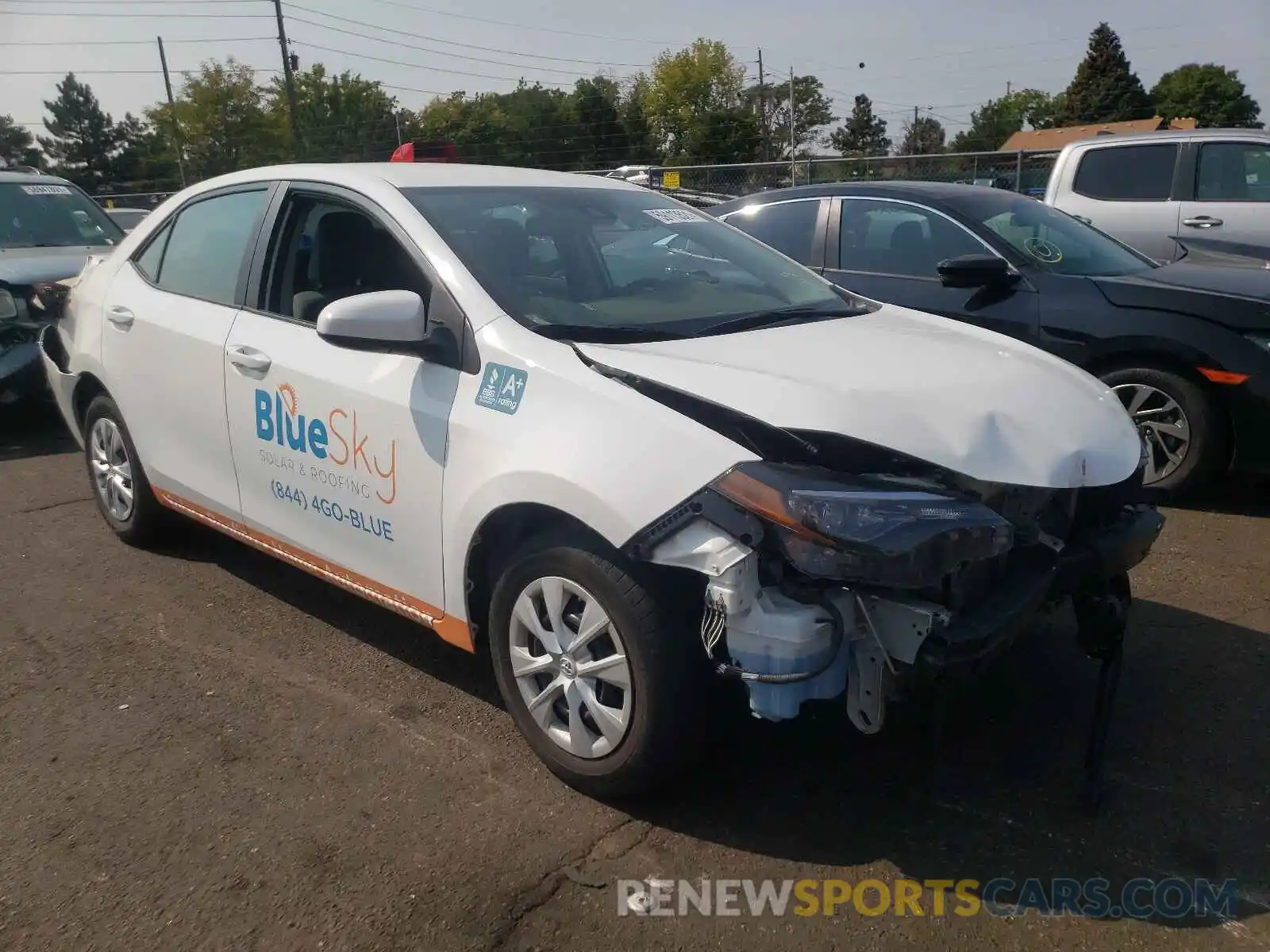 1 Photograph of a damaged car 5YFBURHE8KP863056 TOYOTA COROLLA 2019