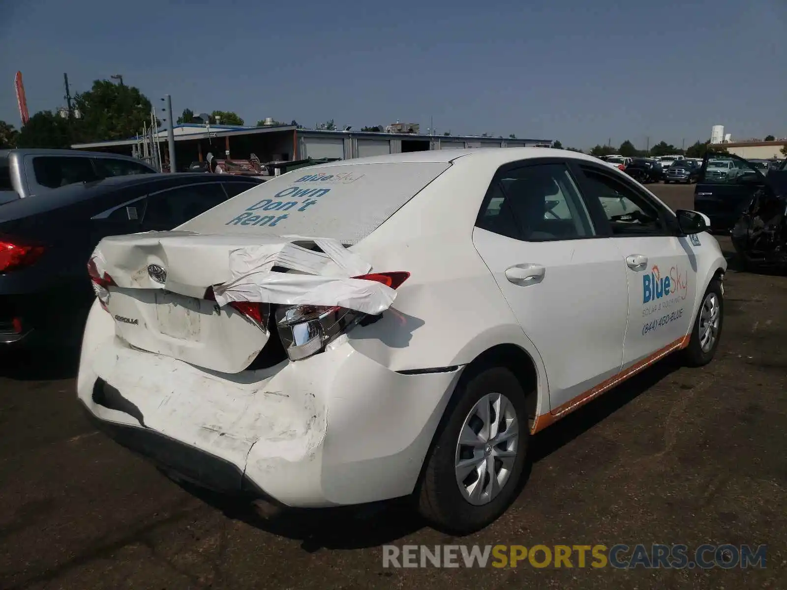 4 Photograph of a damaged car 5YFBURHE8KP863056 TOYOTA COROLLA 2019