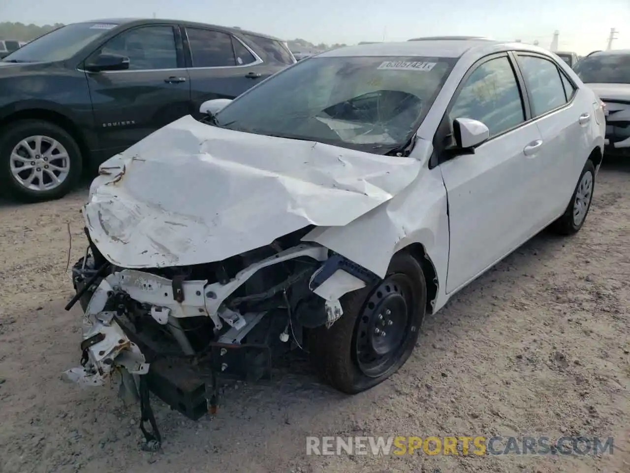 2 Photograph of a damaged car 5YFBURHE8KP863543 TOYOTA COROLLA 2019